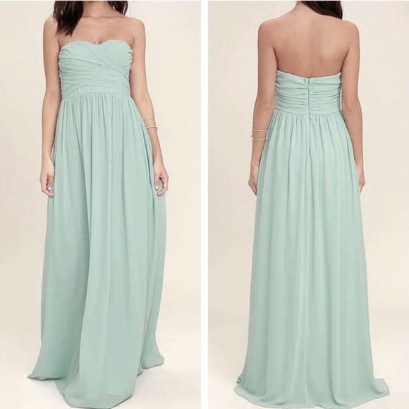 Lulus NWT Strapless Full Length Dress - Picture 11 of 11